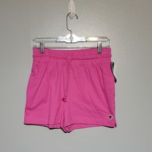Champions Womens Pink 100% Cotton Athletic Shorts Sz S NWT Gym, Walking